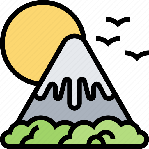 Fuji, mountain, japan, landmark, nature icon - Download on Iconfinder