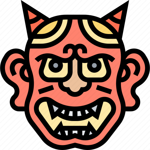 Hannya, mask, demon, japanese, performance icon - Download on Iconfinder
