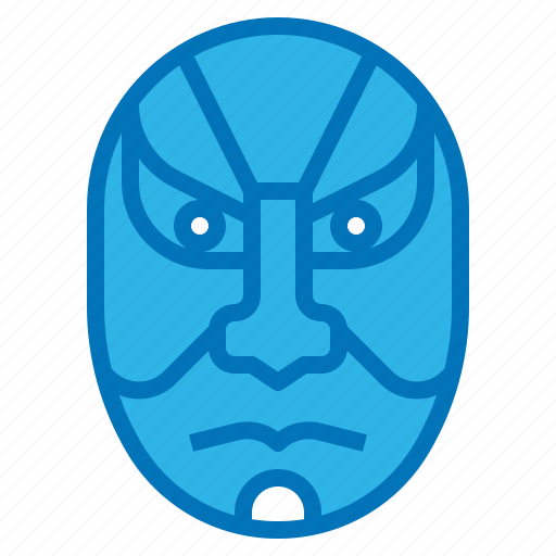 Acting, dramatic, japan, kabuki, mask icon - Download on Iconfinder