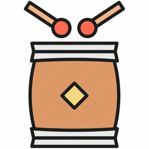 Drum, sound, barrel, snare, play, celebration, instrument icon - Download on Iconfinder