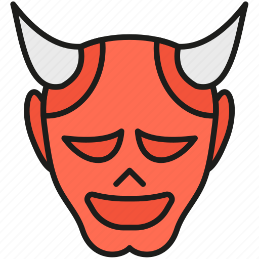 Hannya, japanese, mask, cultures, face, sushi, party icon - Download on Iconfinder