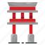 asian, japan, japan flag, japanese, landmark, temple, torii gate 