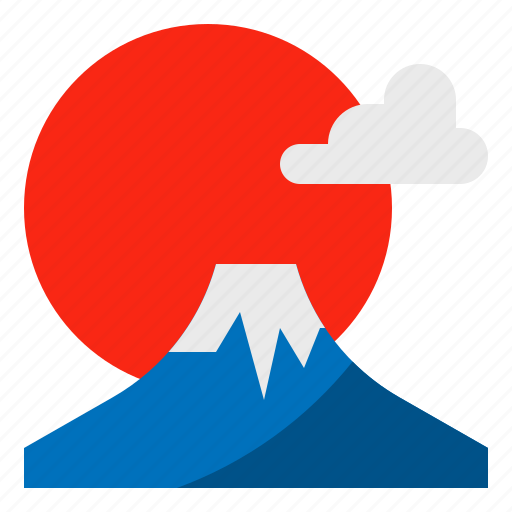 Cloud, fuji, japan, mountain, sun icon - Download on Iconfinder