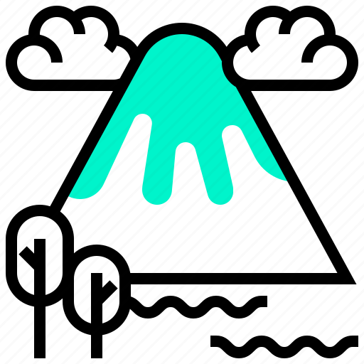 Fuji, japan, mountain, volcano icon - Download on Iconfinder