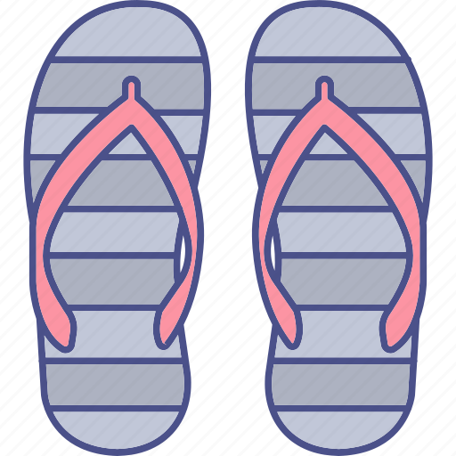 Flip flops, footwear, slippers, sandals, fashion, slipper, beach icon - Download on Iconfinder