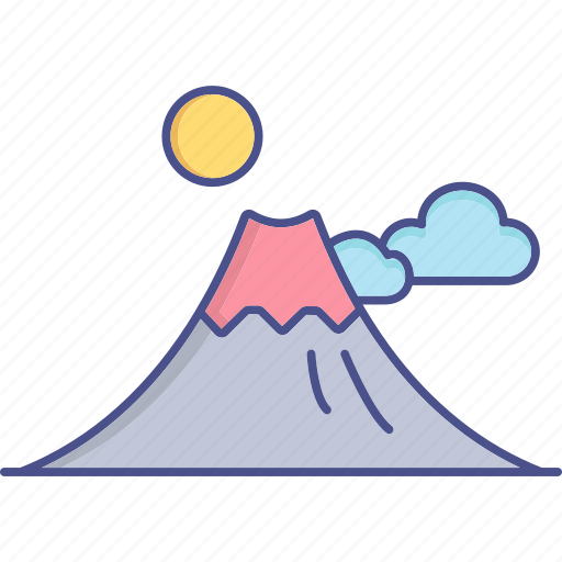 Mount fuji, japan, landmark, mountain, fuji, mount, landscape icon - Download on Iconfinder