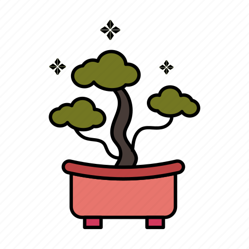 Penjing, bonsai plant, plant, plant pot, bonsai tree, tree in tray icon - Download on Iconfinder