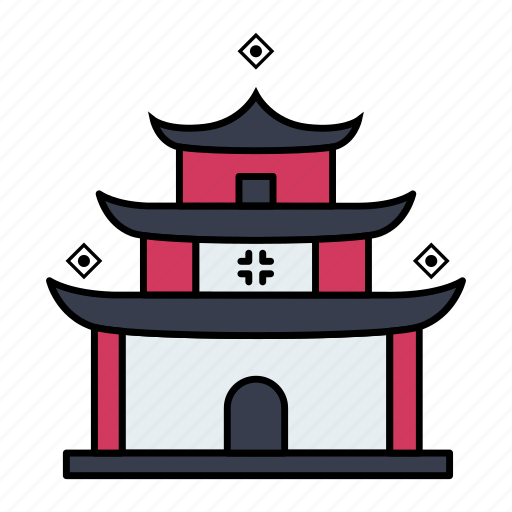 Temple, architecture, building, property, bell tower, chinese, tribal icon - Download on Iconfinder