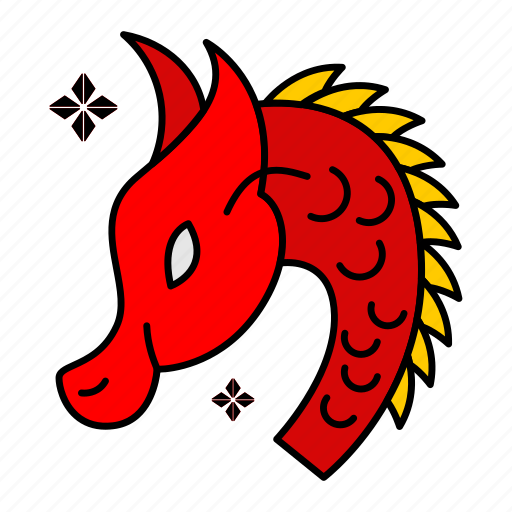 Monster, dragon, traditional, lã³ng, chinese, demon icon - Download on Iconfinder