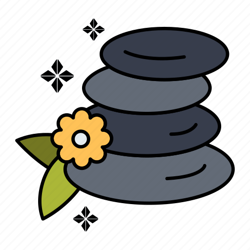 Stones, flower, plant, leaf icon - Download on Iconfinder