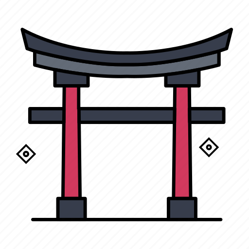 Religion, temple, tomb, entrance, japanese, door icon - Download on Iconfinder