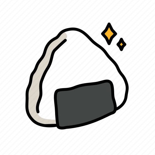 Onigiri, rice ball, sushi, rice cake, rice, japanese, triangle sushi icon - Download on Iconfinder