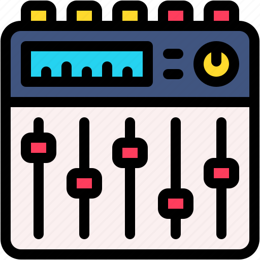 Sound, mixer, music, launchpad, and, multimedia icon - Download on Iconfinder