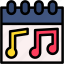 musical, note, music, notes, and, multimedia, calendar, time, date 