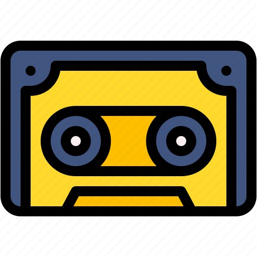 Cassette, tape, music, and, multimedia, radio, sound icon - Download on Iconfinder