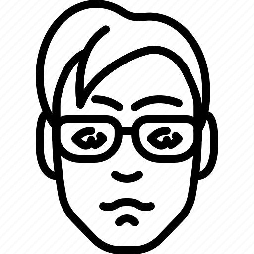 Avatar, dandy, eyeglasses, face, haircut, people, person icon - Download on Iconfinder