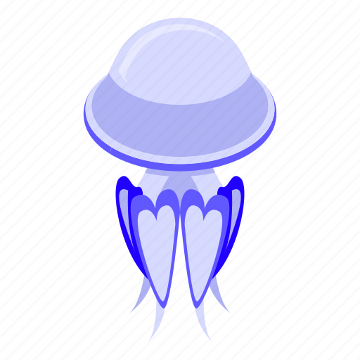 Water, jellyfish, isometric icon - Download on Iconfinder