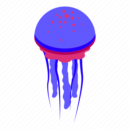 Medusa, jellyfish, isometric icon - Download on Iconfinder