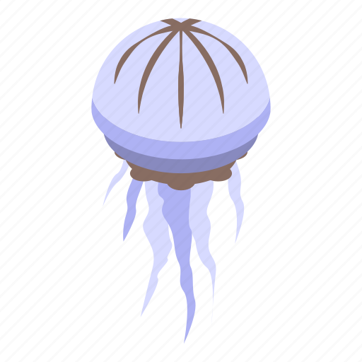 Natural, jellyfish, isometric icon - Download on Iconfinder