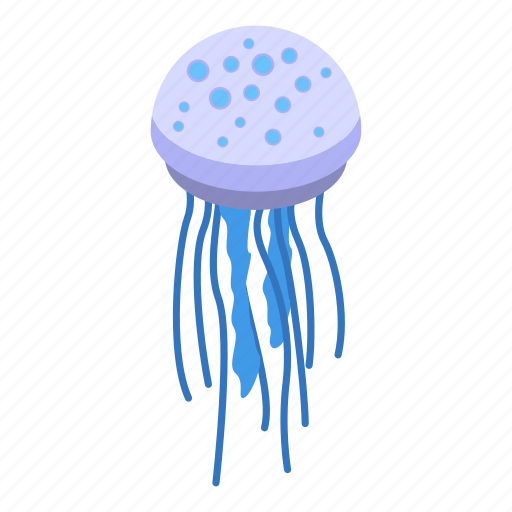 Life, jellyfish, isometric icon - Download on Iconfinder