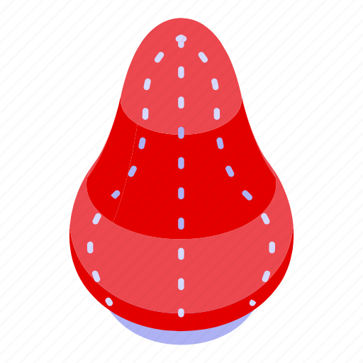 Red, jellyfish, isometric icon - Download on Iconfinder
