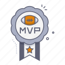 mvp, best player, award, medal, achievement, american football, sport, rugby, football club