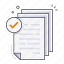 file document, check, approve, approved, accept, file, document, paper, business