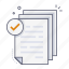 file document, check, approve, approved, accept, file, document, paper, business 