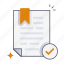 file marked, mark, accepted, check, licensed, file, document, paper, business 