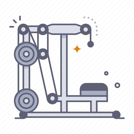 Lat pulldown, machine, strength, lat pulldown machine, pulldown, fitness, gym icon - Download on Iconfinder