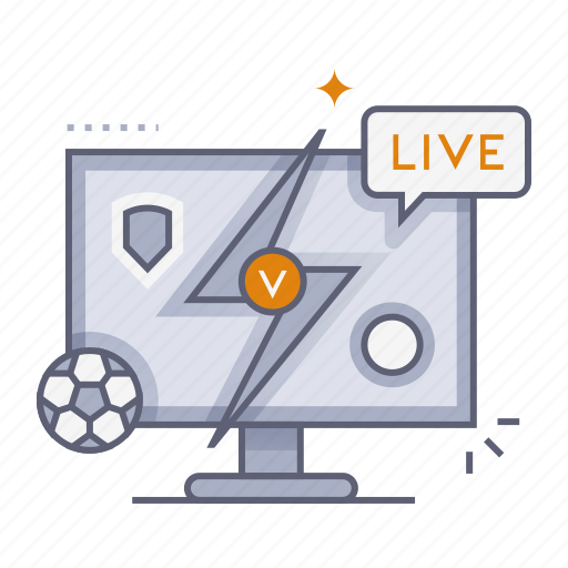 Live streaming, television, live, streaming, stream, football, soccer icon - Download on Iconfinder