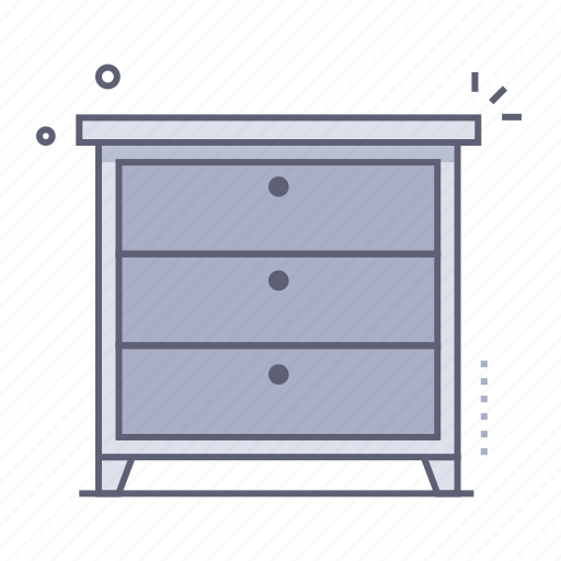 Drawer, drawers, cabinet, cupboard, storage, furniture, interior icon - Download on Iconfinder