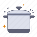 cooking pot, pan, soup, steaming, boil, kitchen, cooking, kitchenware, cookware
