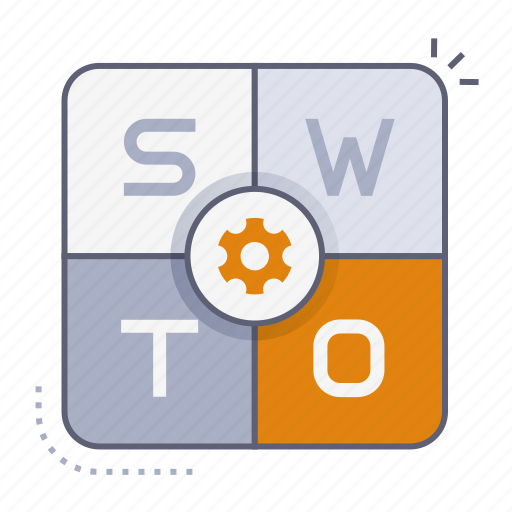 Swot, strengths, weakness, opportunities, threats, management, manager icon - Download on Iconfinder