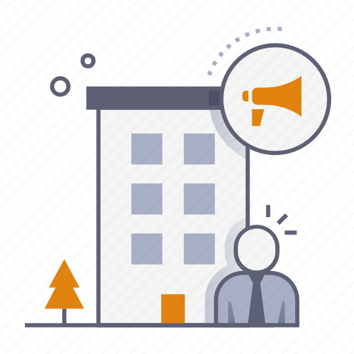 Marketing agency, office, service, company, agent, marketing, megaphone icon - Download on Iconfinder