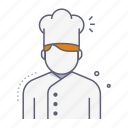 chef, cooker, man, profession, avatar, restaurant, menu, cafe, culinary