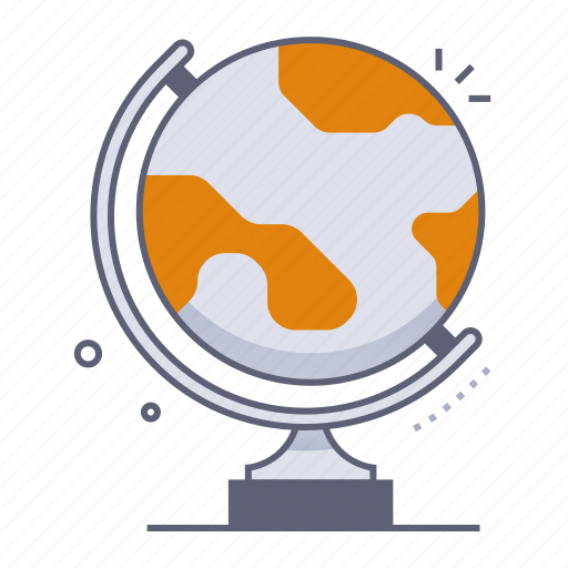 Globe, geography, earth, map, location, school, education icon - Download on Iconfinder