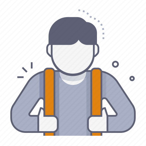 Student boy, children, kid, go to school, backpack, school, education icon - Download on Iconfinder