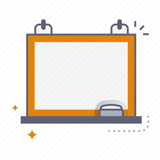 Whiteboard, writing board, presentation, announcement, classroom, stationery, office icon - Download on Iconfinder