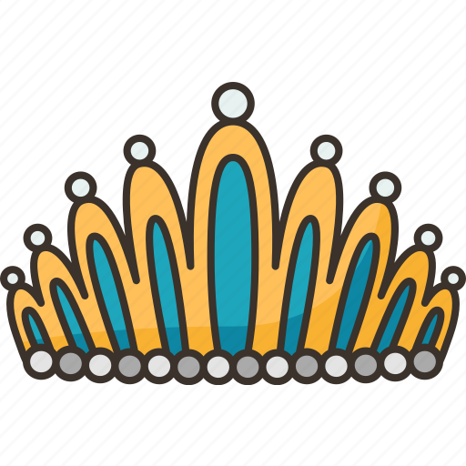 Tiara, crown, diamond, jewelry, luxury icon - Download on Iconfinder
