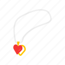 accessory, heart pendant, jewelry, necklace, pendant