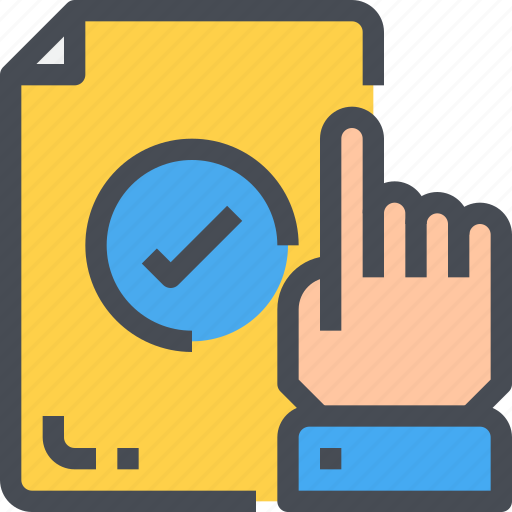 Business, career, check, click, hand, job icon - Download on Iconfinder