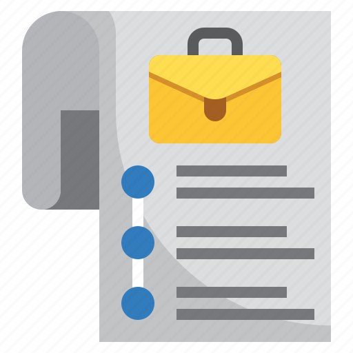 Employment, history, resume, contract, document icon - Download on Iconfinder