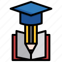 education, educative, books, graduation, hat, cap, mortarboard