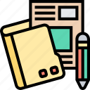 document, portfolio, office, paperwork, organize
