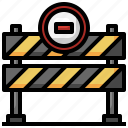 barrier, construction, road, sign, security, traffic