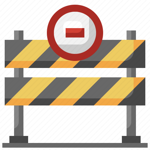 Barrier, construction, road, sign, security, traffic icon - Download on Iconfinder
