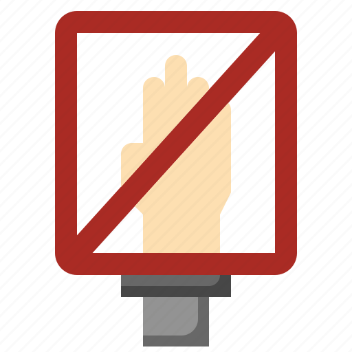 Dont, touch, signaling, safety, warning, prohibition icon - Download on Iconfinder