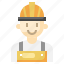 worker, man, safety, helmet 