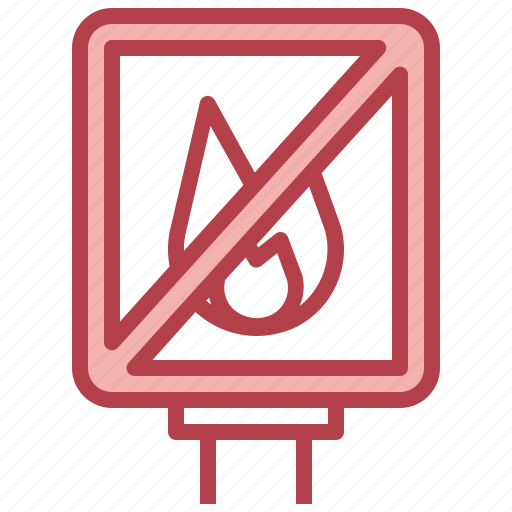 No, fire, fireproof, burn, flame icon - Download on Iconfinder